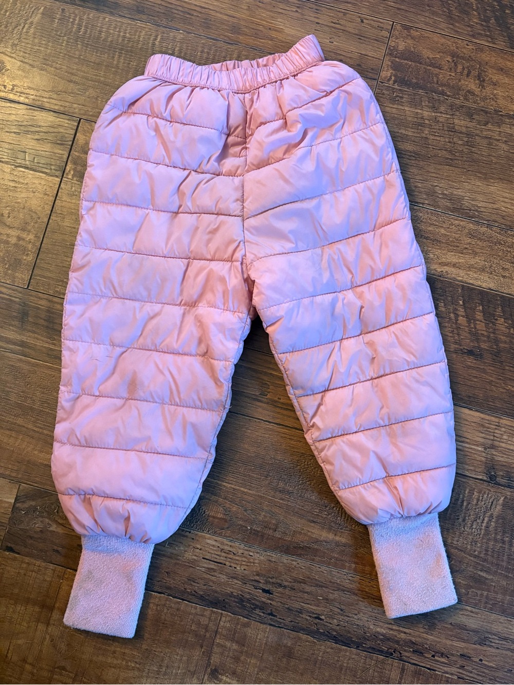 Kids Pink Quilted Pants